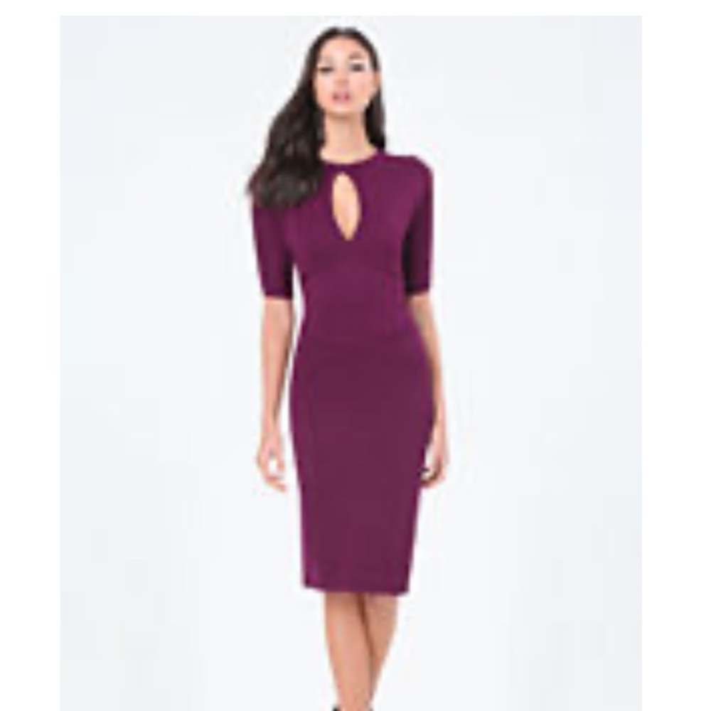 Bebe keyhole cutout sweater dress